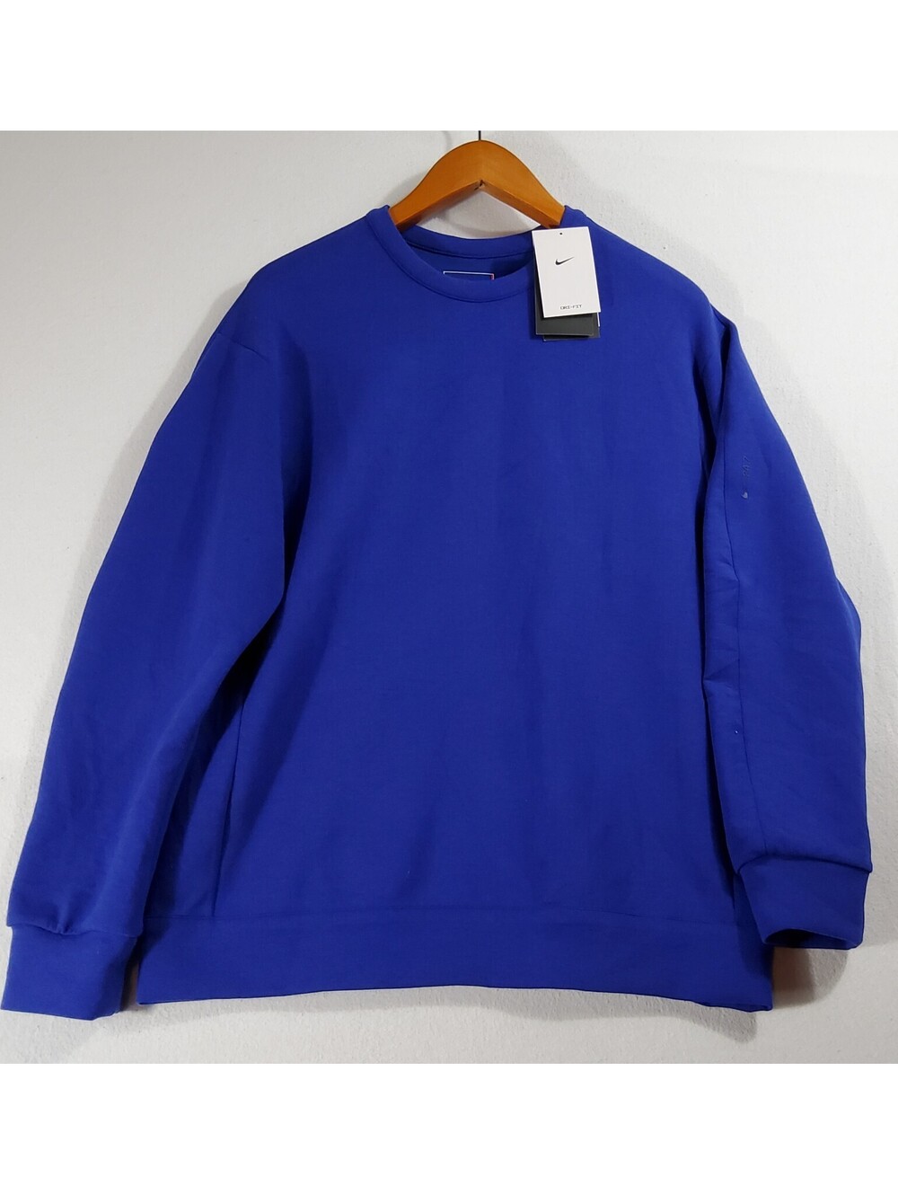 Nike 24.7 Impossibly Soft Fleece Crewneck Sweatshirt Blue Men's Small NWT